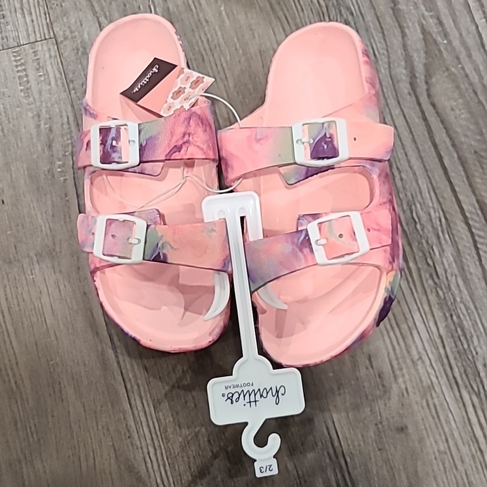 Chatties Double Buckle Tie Dye Sandals